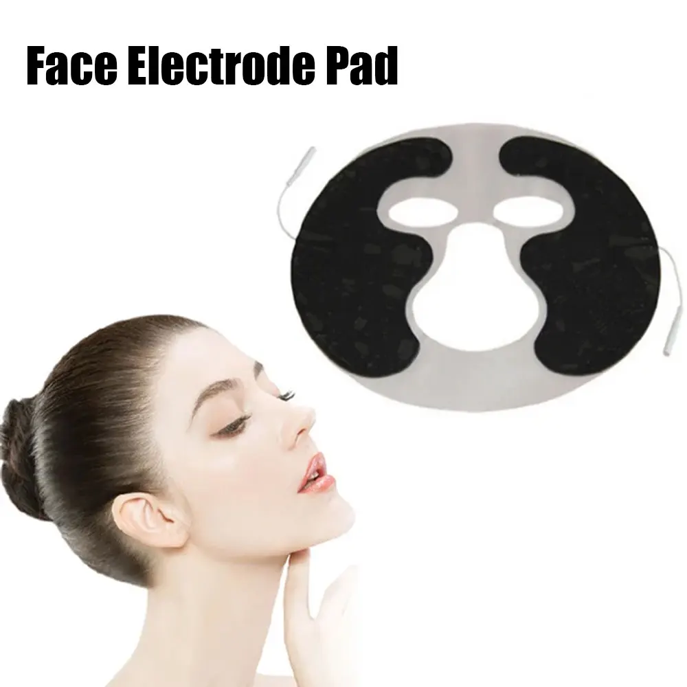 1pc 얼굴 피부 마스크 TENS EMS 전기 얼굴 마사지 기계 침술 관리 도구에 대 한 부직포 자기 접착 전극 패드