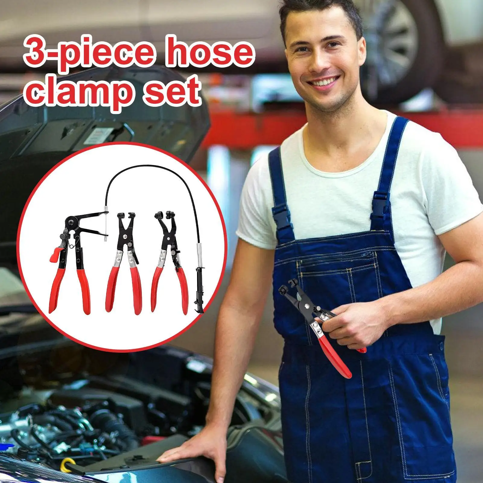 

Hose Clamp Removal Tool Automotive Hose Clamp Kit Set Of 3 Precision Pipe Pliers Kit For Engine Plumbing Radiator Marine Heater