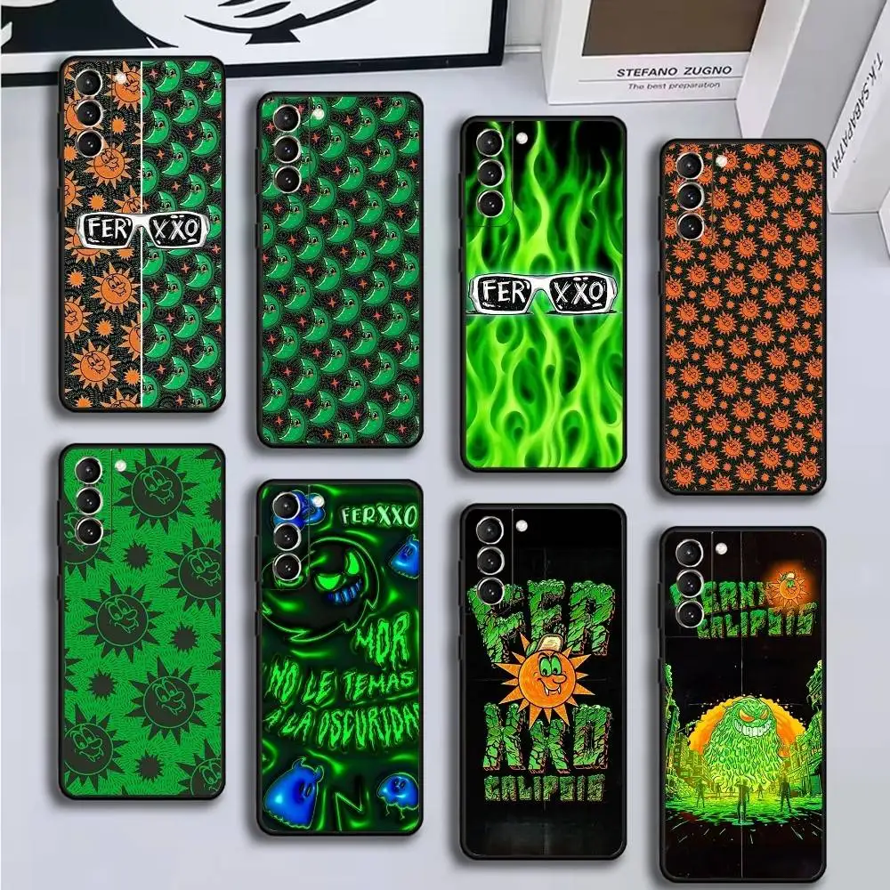 

Singer F-Feid Ferxxo SIXDO Phone Case For Samsung GalaxyA13,21s,22,31,32,52,53,71,72,73,Soft Black Shell