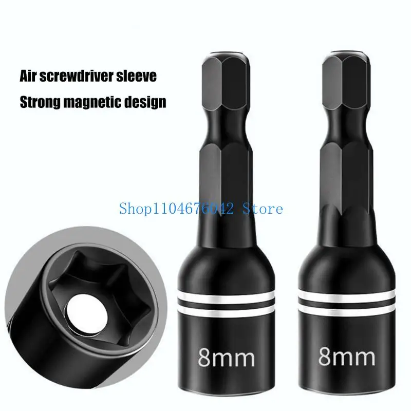 5asd 8mm 5/16" 육각형 드릴 비트 자기 너트 드라이버 세트 임팩트 소켓 어댑터