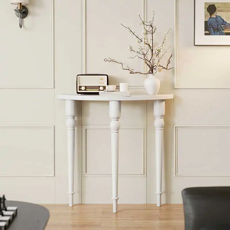 

French Luxury Console Table Classic Vintage Elegant Aesthetic Console Table Against The Wall Subtle Bureau Living Room Furniture
