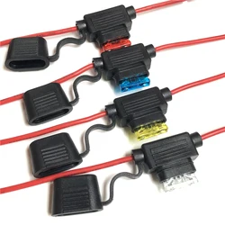 Auto Fuse Holder Waterproof with Wire Medium Mini Blade High Temperature Protection Device