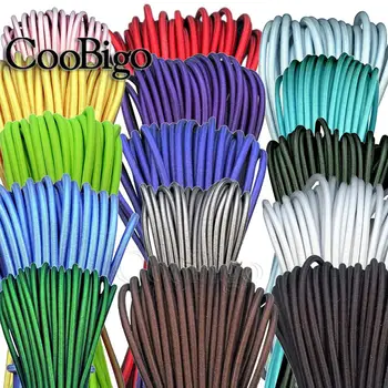 5 Meters 1mm 2mm 3mm Round Elastics Bungee Shock Cord Elastic Rope Rubber Band Strap String Cordon Shoelaces Sewing Accessories