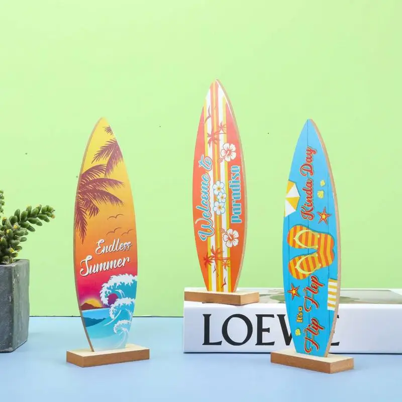 Surfboard Decor Tropical Bar Table Centerpieces Surf Board Decor For Wall Surfboard Beach Signs Summer Wood Sign