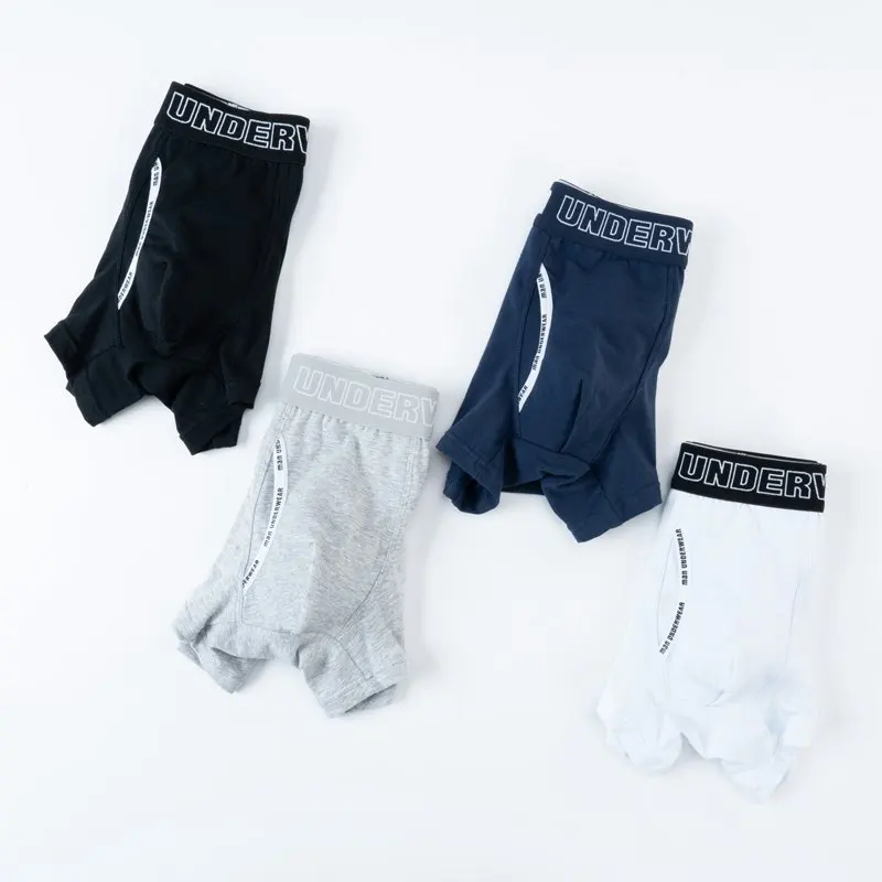 10 Pcs/Lot Men's Cotton Boxer Underwear Sexy Knickers Underpants Male Pure Breathable Shorts Panties Comfortable Boxers