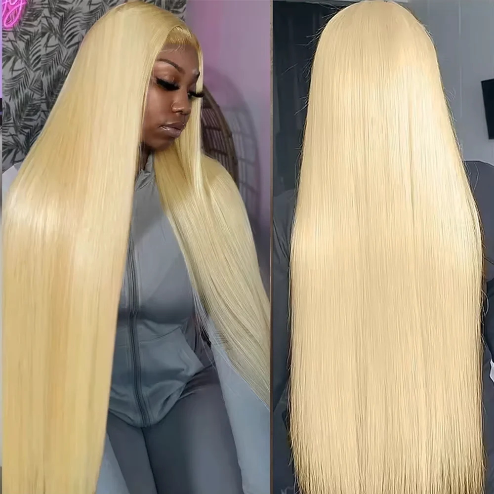 200% High Density HD Lace Wigs 613 HD Lace Frontal Perücke 13x6 Knochenglatte Blonde Perücke 13x4 Lace Front Echthaarperücken für Frauen