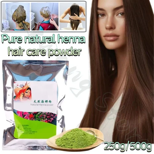Tinte para el cabello con planta de henna natural pura, cubre el cabello gris, nutre el cuero cabelludo, calma los folículos capilares, mejora la bifurcación, 250g/500g