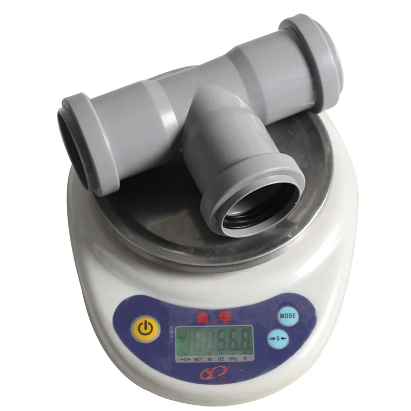 Talea 2PCS Grey 40mm Waste Swept Tee,3 Port Drain Water Coupling Tube 90 Degree QS502C001
