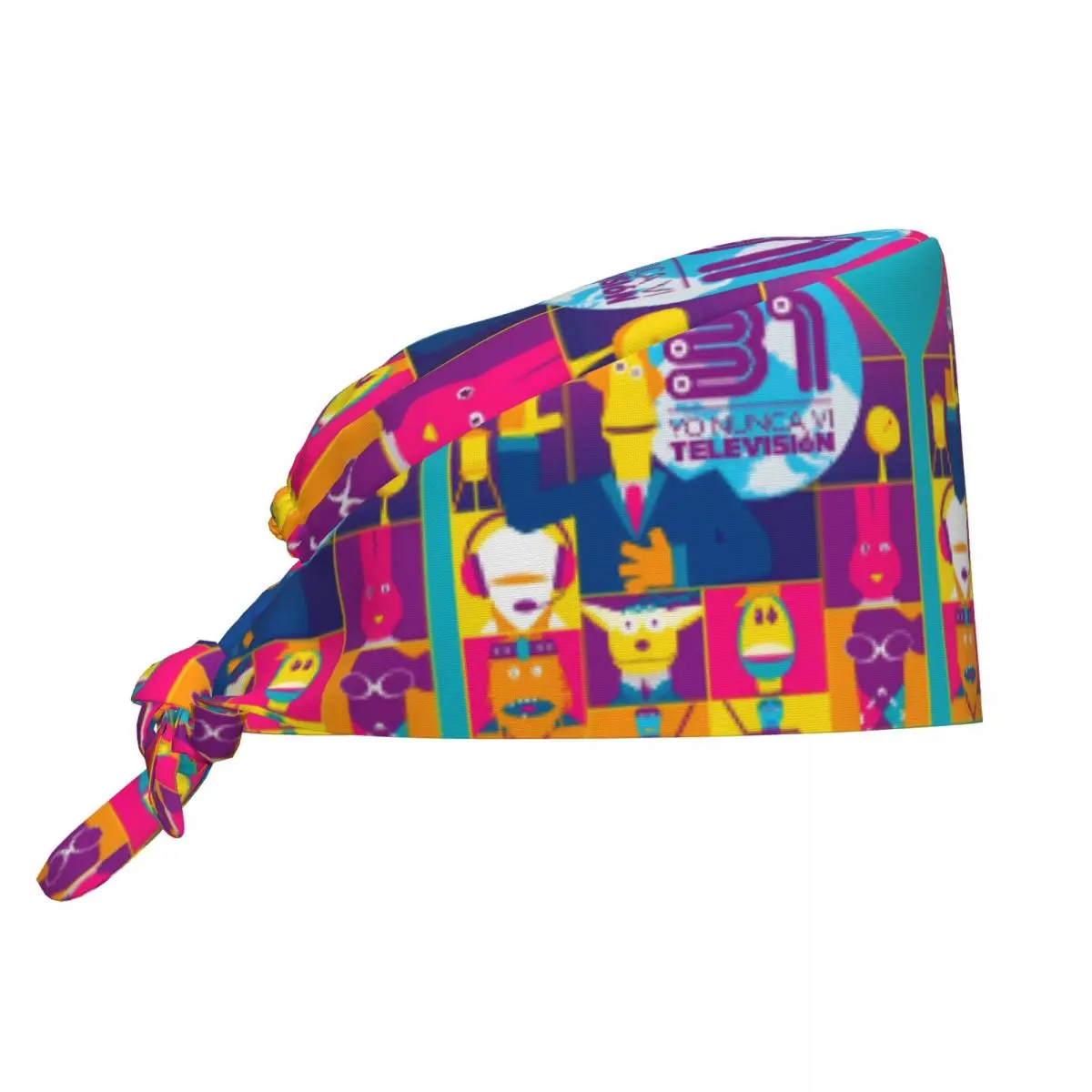 31 Minutos Chilean Comedy Beauty Pet Vet Surgical Cap Cartoon Pet Grooming Nursing Work Hats Cap Vintage Men Women   Scrubs Hat