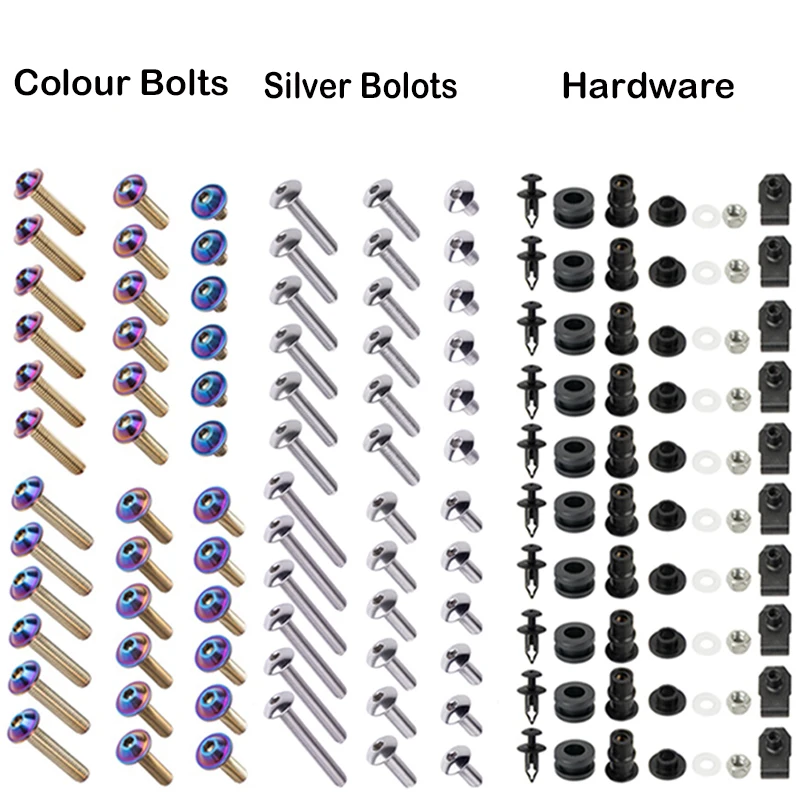 For Yamaha YZF-R6 1999-2002 Motorcycle Stainless Complete Bodywork Fairing Bolt Kit Screws Clip Motorcycle Equipments