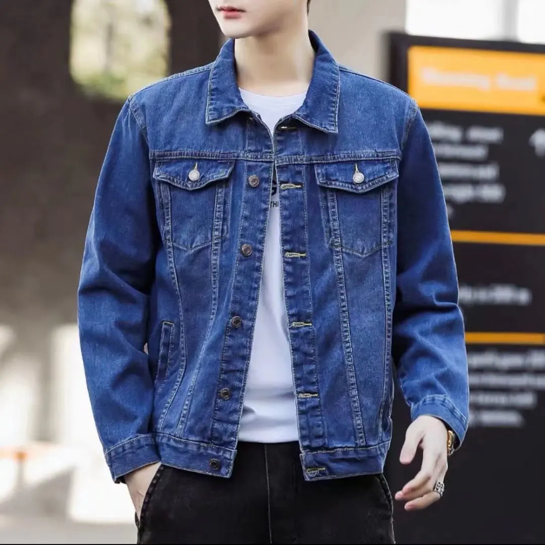 

Autumn Clothes Man Cowboy Jackets for Men Jeans New in Jackets Work Wear Male Coat Men's Denim Shirt Dress in Jean Dresses Jack
