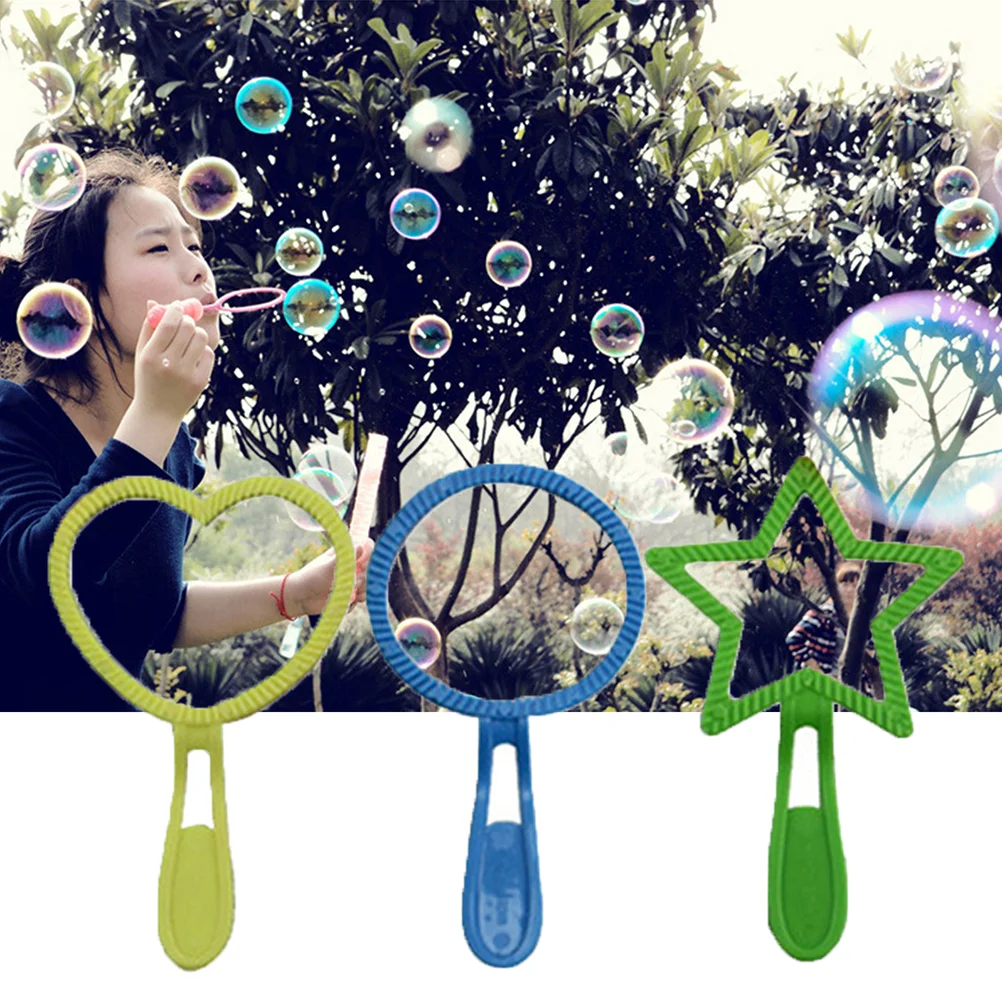 6 Pcs Bubble Machine Heart-shaped Child Children’s Toys Mini Wands Maker for Fun