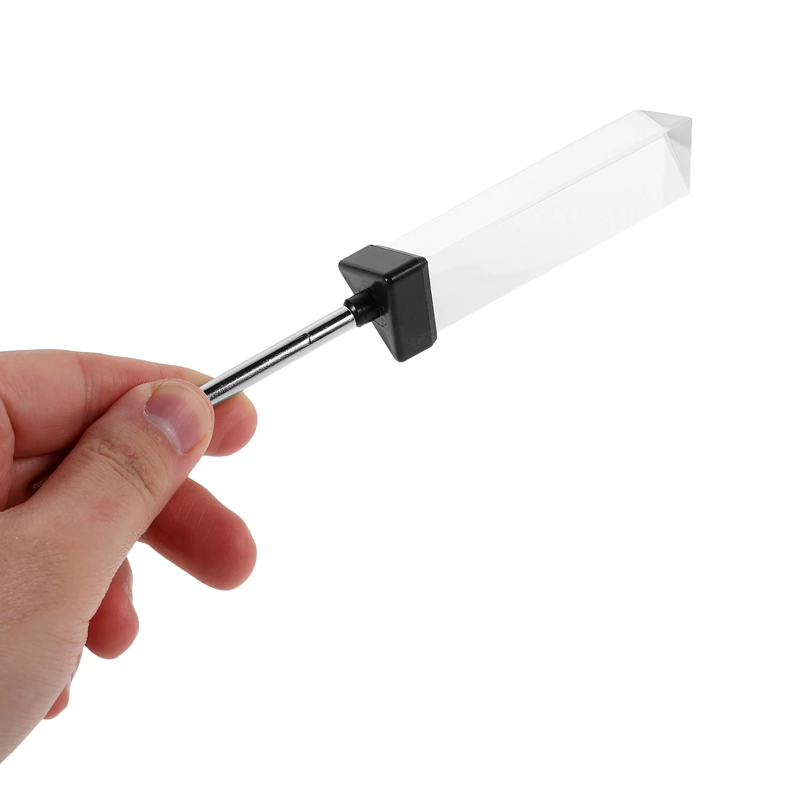 Optical Glass Triangular Prism Durable Science Classroom Optical Crystal for Light Refraction Dispersion Physics Experiments