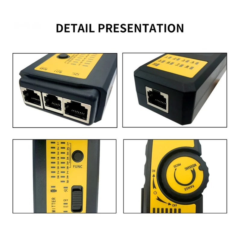 ¡Nuevo! !Probador de red de rastreador de cables de alta precisión de largo alcance para Cables RJ11 RJ45, buscador de cables de red Durab
