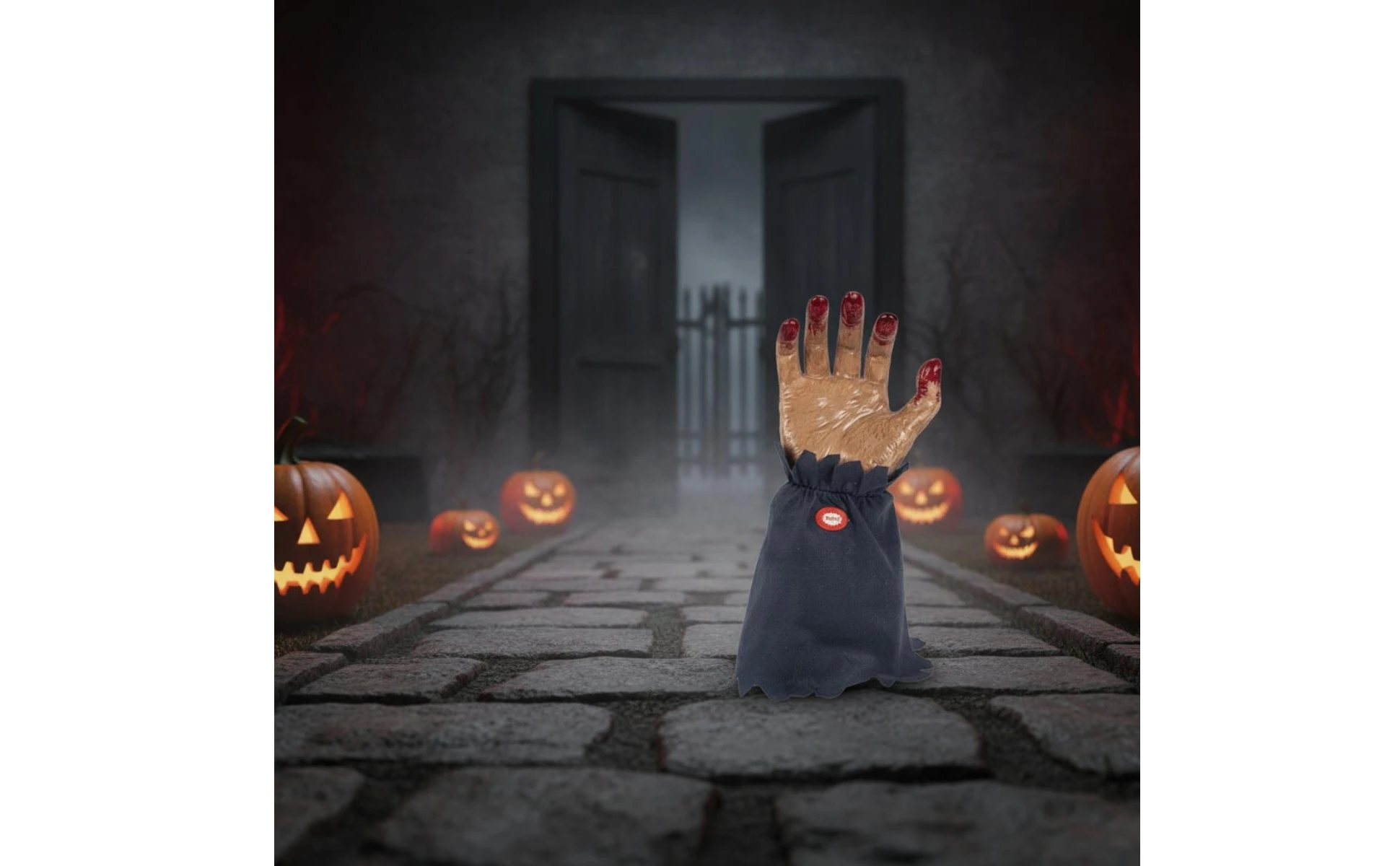 Ghost Hand Decoration Spooky Animated Hand with Cloth Base Animatronic Prop Scary Sturdy for Tabletop Displays