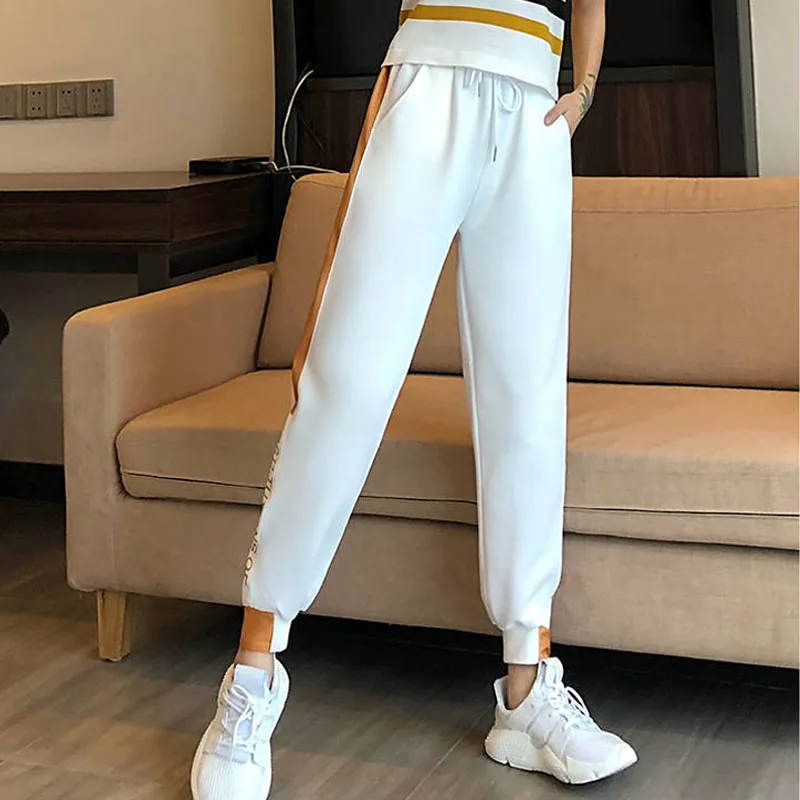 

Women's Elastic Comfortable Casual Sport Pants 2023 Fashion Loose Harem Pant Female Jogging Trousers Ladies Oversized Streetwear