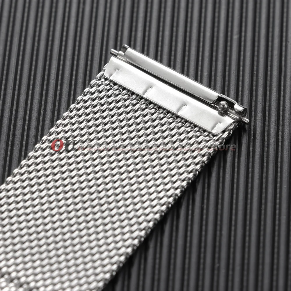 Schnellverschluss-Milanese-Armband 18mm 20mm 22mm Universelles Armband 0,6 Mesh Edelstahl 12mm 14mm 16mm 17mm 19mm 21mm 24mm Bänder – Detail 4