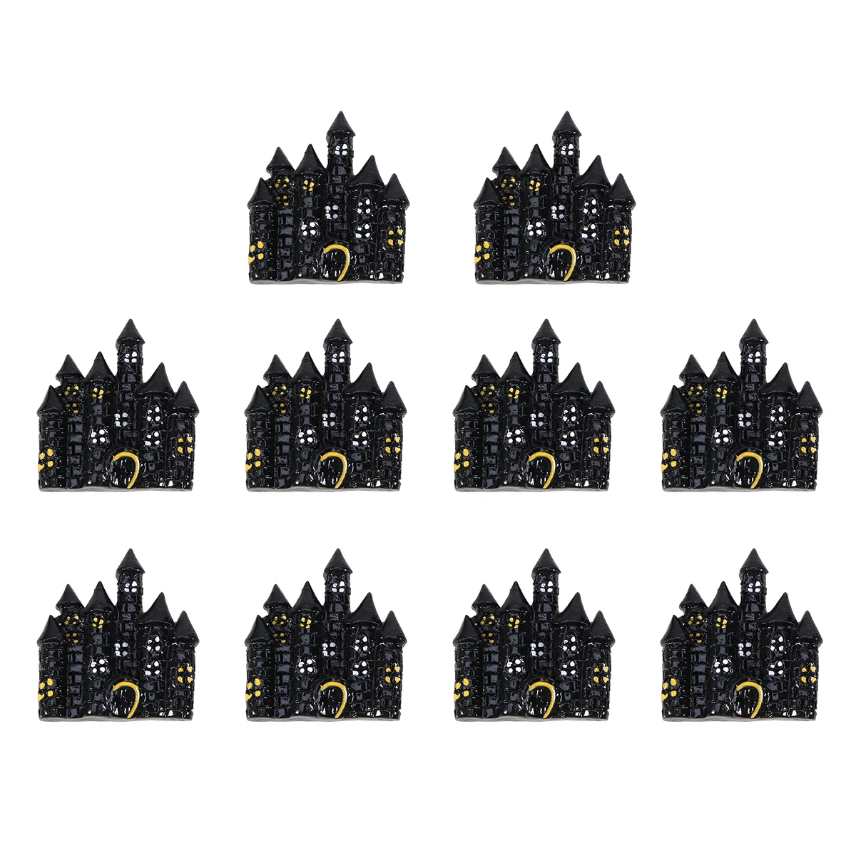 

10PCS Resin Jewelry Accessories Colorful Halloween Ornaments Decoration Embellishments Craft Material Ghost Props DIY Paste