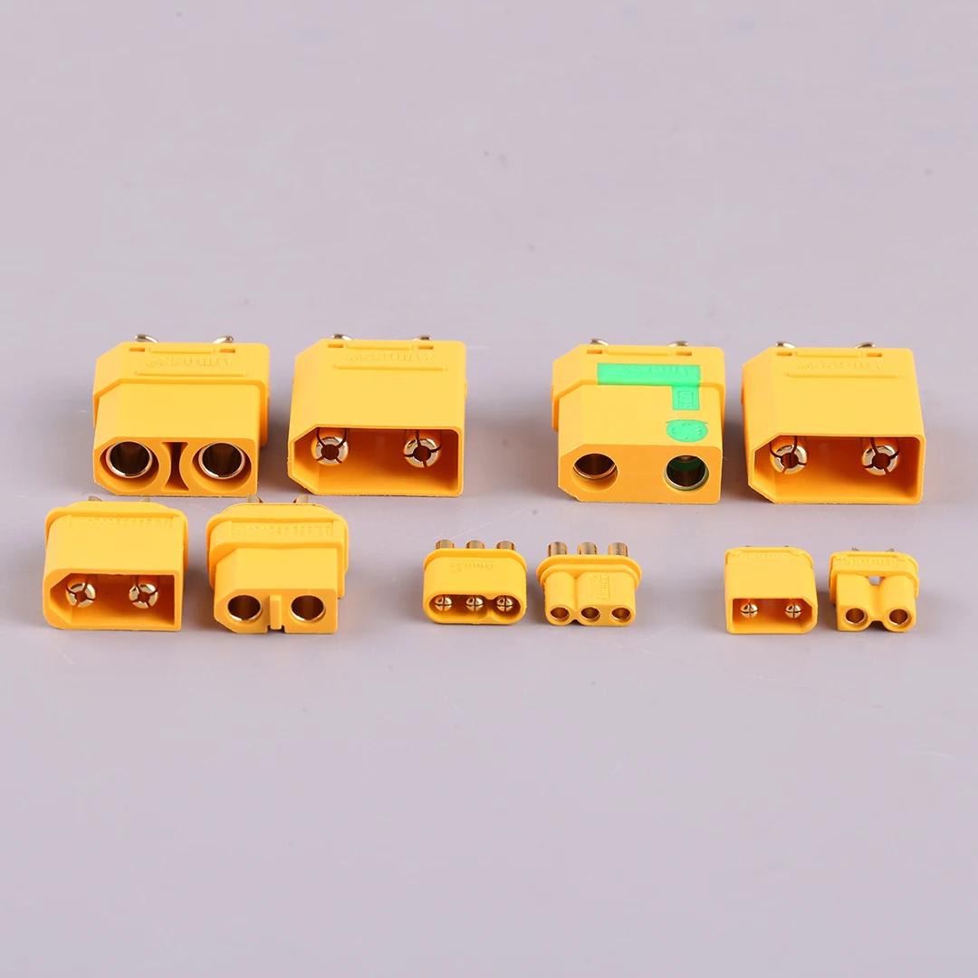 Amass T-Plug com bainha, série completa plugues para RC modelo UAV, AM1015B, AM1015E, MT30, XT30, XT60H, MT60, XT90, XT90S, AS150, XT150