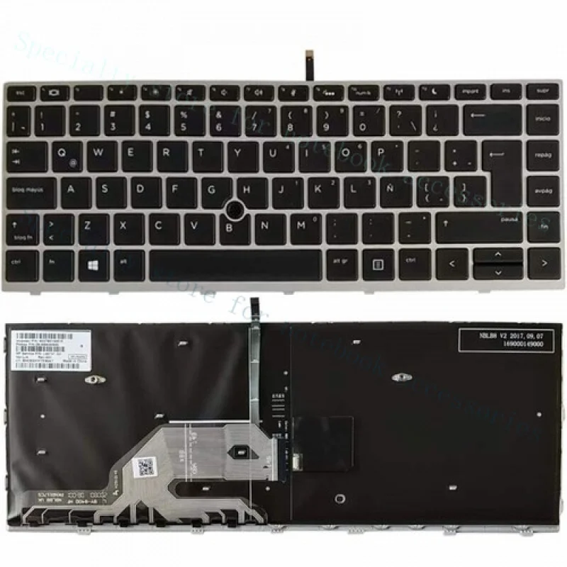 

A++Latin Spanish Keyboard for HP Probook 640 G4 G5 645 G4 G5 Backlit