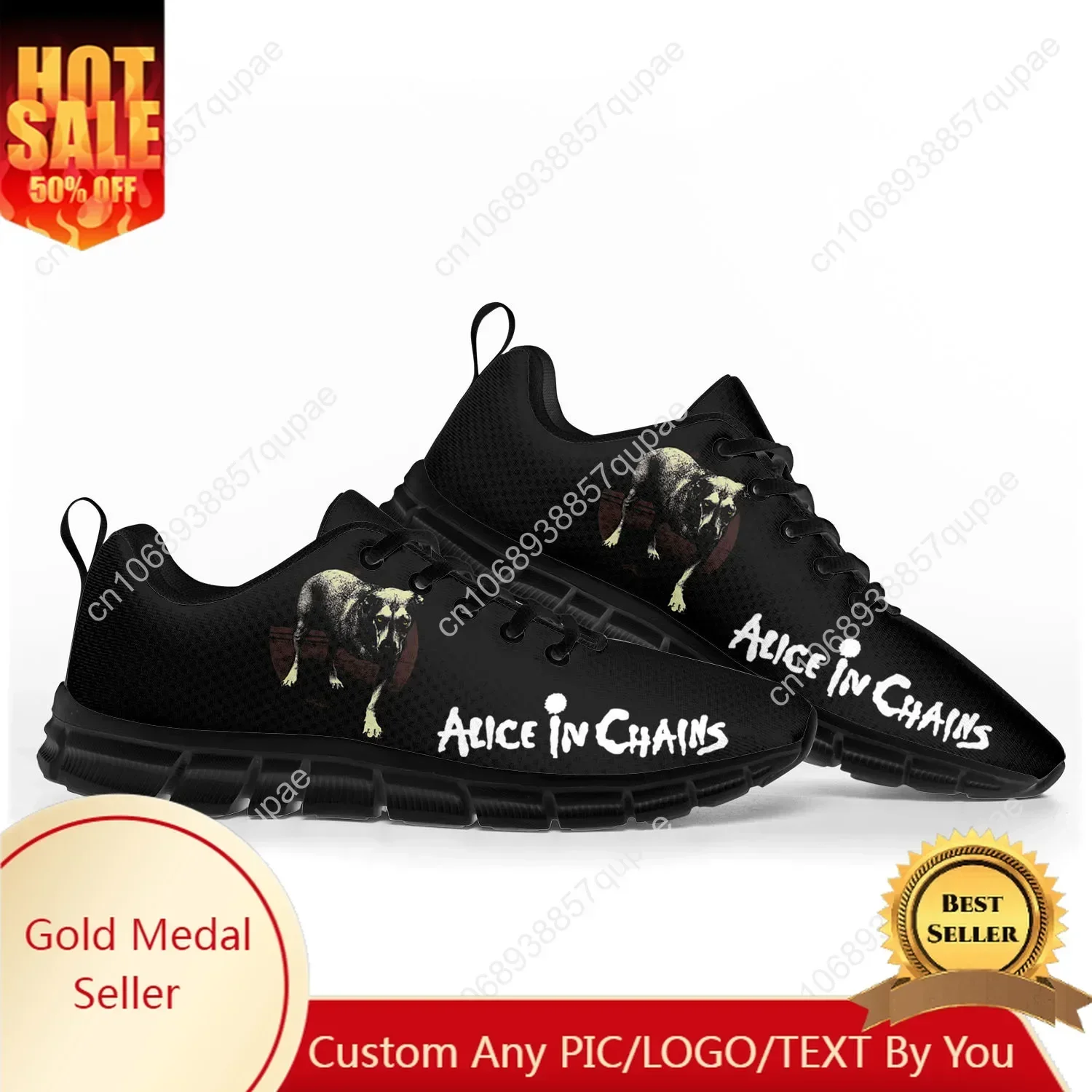 Alice In Chains Metal Rock Band Pop Sports Shoes Mens Womens Teenager Sneakers High Quality Couple Shoes