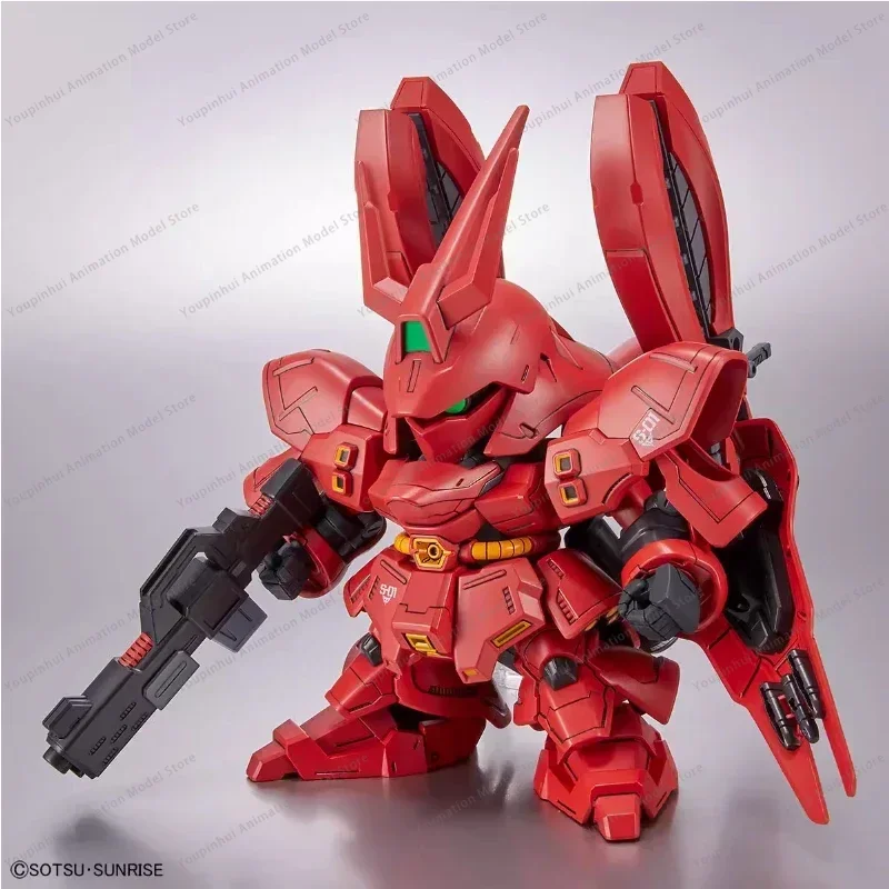 IN STOCK Bandai Gundam Base Limited SD BB Fighter Fukuoka Sazabi MSN-04FF Sazabi Spot Action Figures