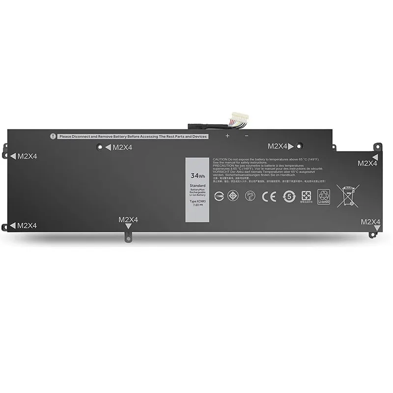 New 7.6V 34Wh Battery Laptop XCNR3 For Dell Latitude 13 7370 Ultrabook Series WY7CG N3KPR P63NY N3KPR Lithium