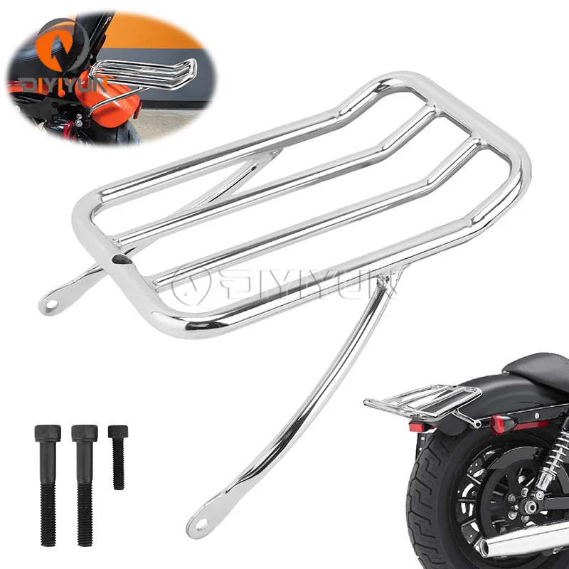 

Intelligent Library Motorcycle Detachables Solo Luggage Rack For Harley Sportster XL 1200 883 Forty Eight 48 XL1200 XL883