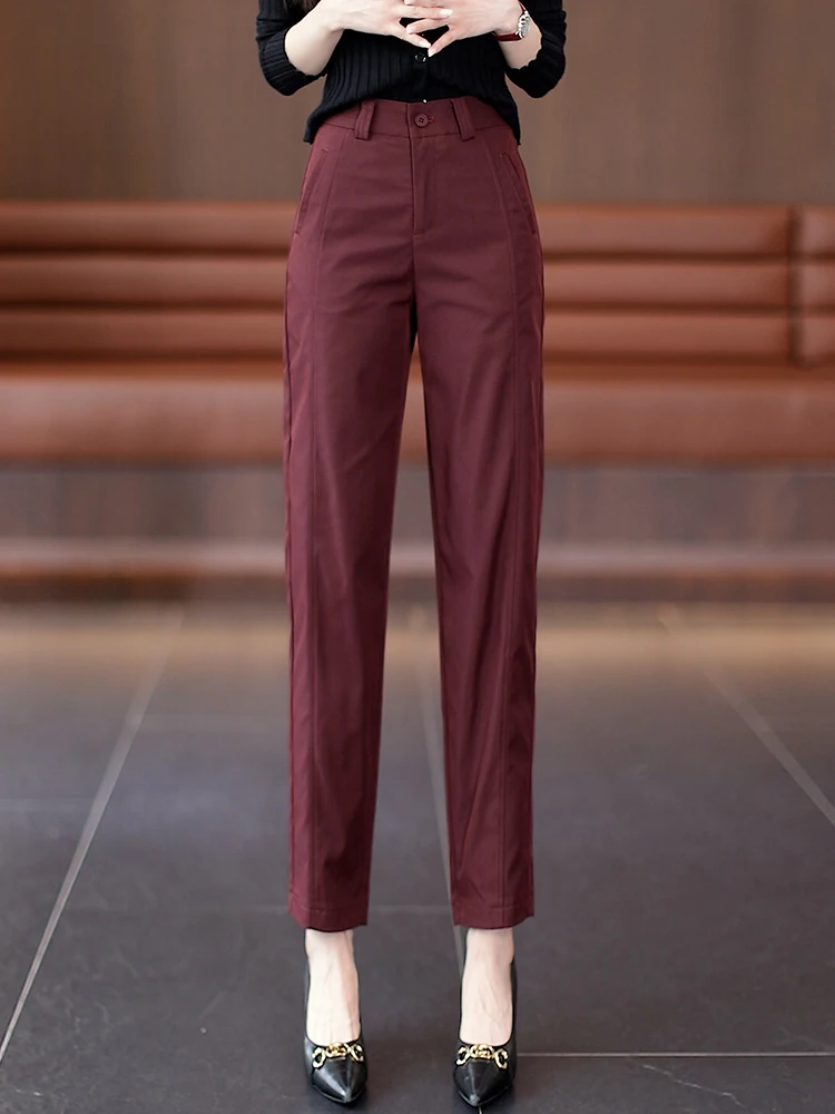 

Женские брюки-шаровары Ankela с высокой талией, облегающие, укороченные (7/8), весна-осень 2026, новые, маленькие размеры, прямые брюки-кюлоты