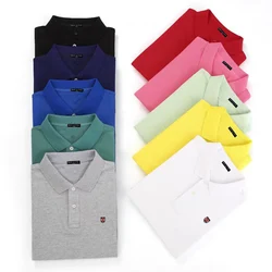 100% Pure Cotton Fashion Boutique Summer Men's Slim Leisure Short Sleeve POLO Shirts / Male Casual Large Size POLO Shirts Tops