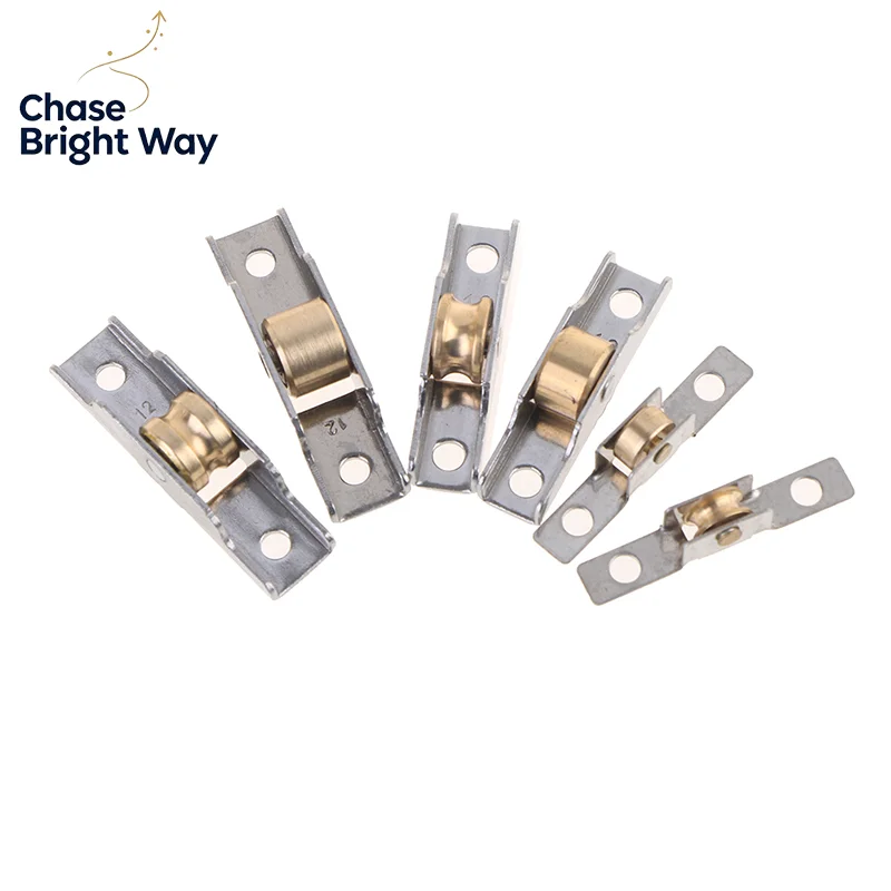 1pc Stainless Steel Window Pulley Glass Upperand Down Pulleys Wheel Sliding Door Roller Runner Mute Wheel Track Pulley Furniture