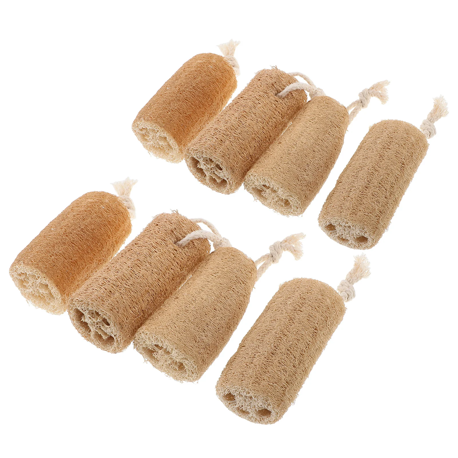 

8Pcs Reusable Loofah Sponges Kitchen Cleaning Exfoliating Bath Scrubber Dishwashing Pads Multiuse Body Shower Shower Scrubber