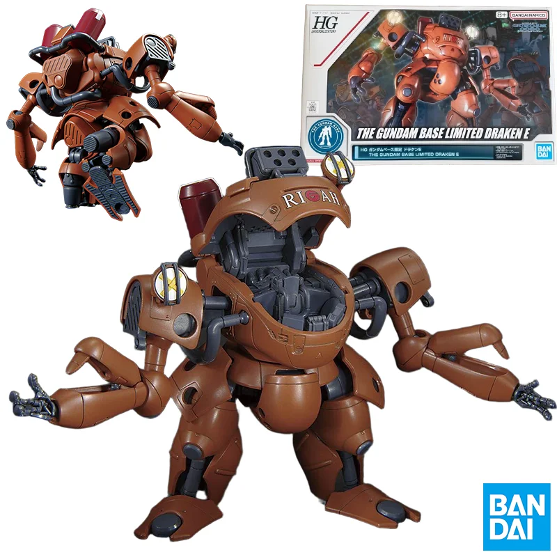 

Bandai натуральная THE GUNDAM BASE LIMITED DRAKEN E HG аниме фигурка Коллекционная сборная модель игрушки украшения подарок для детей