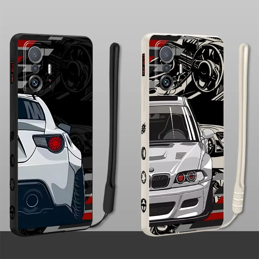 Чехол для телефона JDM Sports Cars Japan для Xiaomi Mi 13 11 12 Lite 10T 11T 12T Pro, мягкий ТПУ