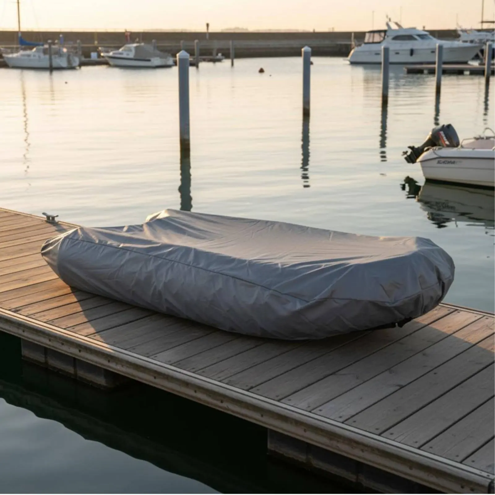 Inflatable Boat Cover Dustproof Inflatable Dinghy Cover Sunproof Heavy Duty for Outdoor Storage