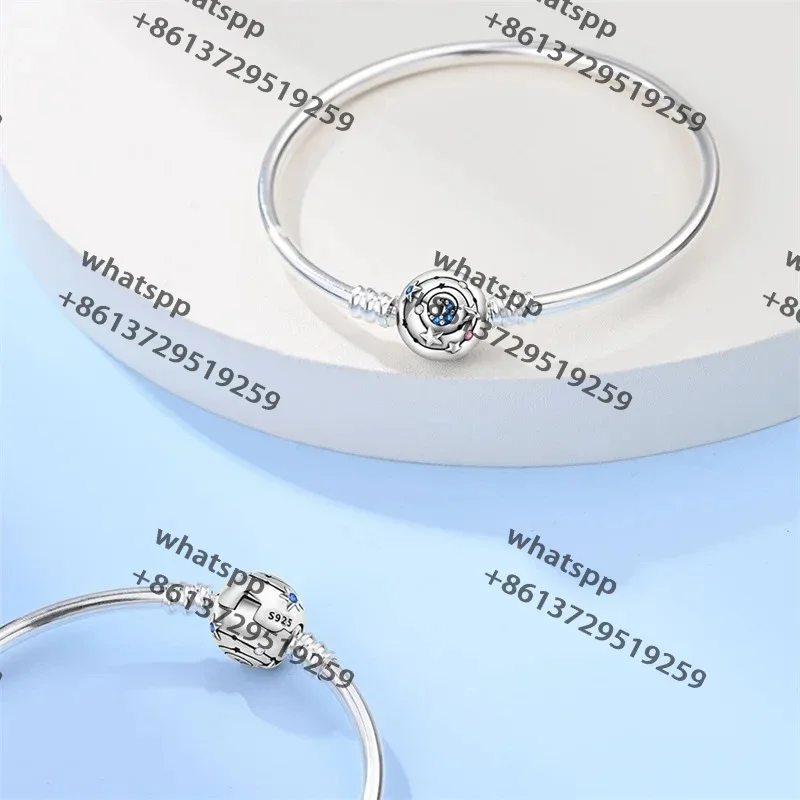 

Original 17-20CM Bracelet S925 Silver Heart-Shaped Cute Claw Star Moon Bracelets Fit DIY Charms Birthday Jewelry Gifts For Women