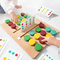 Color Matching Kids Game Montessori Sliding Puzzle Board  Memory Game Brain Teaser Travel Toys For Boys & Girls