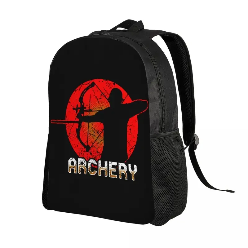 Customized 3D Printing Archery Archer Backpack Hunting Sport School College Travel Bags Women Men Bookbag Fits 15 Inch Laptop