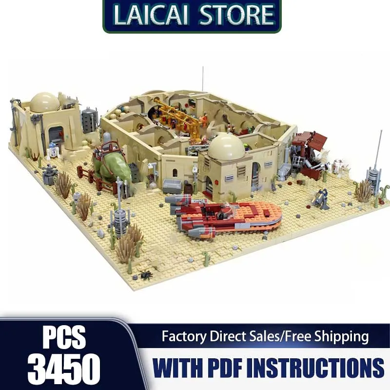 

Popular Star Movie Model Moc Building Blocks Eisley Cantina Model Bricks DIY Assembly Construction Toys Set Holiday Gifts