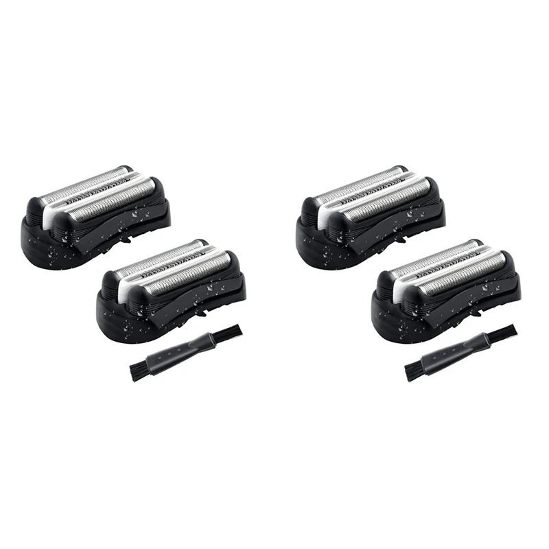 4Pcs 32B Shaver Head Replacement For Braun 32B Series 3 301S 310S 320S 330S 340S 360S 380S 3000S 3020S 3040S 3080S