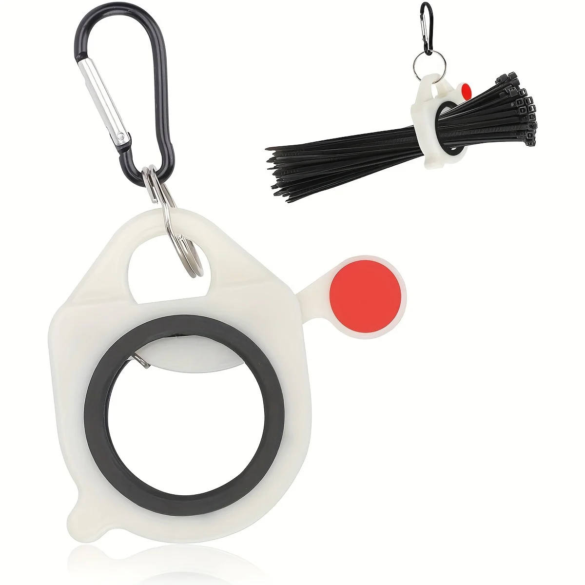 1pc Light Plastic Cable Tie Holder Without Unnecessary Waste and Simple Use - Reusable Cable Tie Organizer and Glow in the Dark