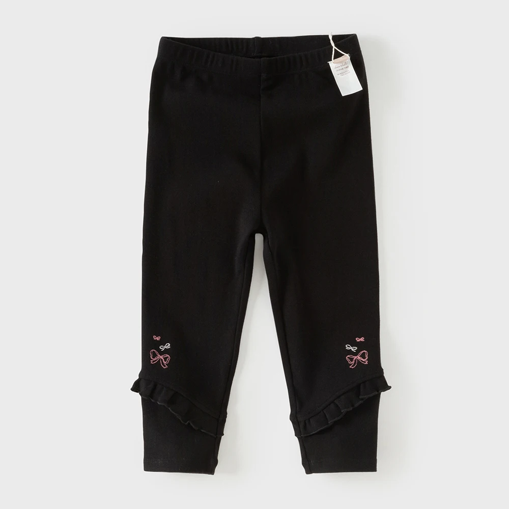 Dave Bella Children's Spring Cotton Light Leggings Pants Girls Autumn Elastic Trouses Kids 1-7 Years Leggings Outdoor DB1260887