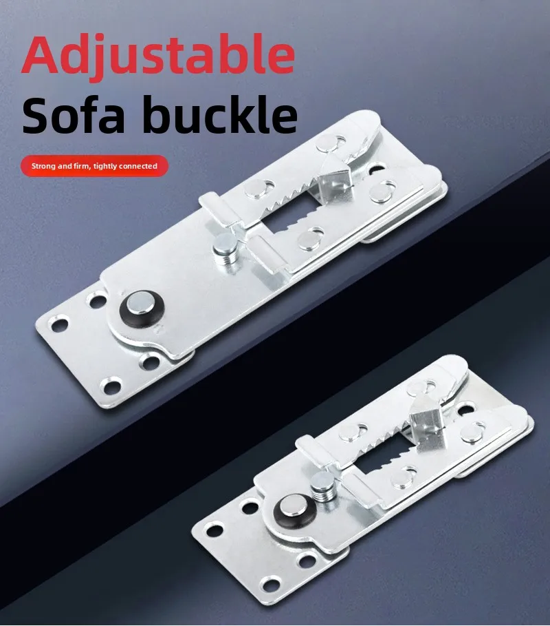 2 Packs of Sectional Sofa Connector, Metal Sectional Sofa Furniture Connector Couch Clamp Sectional Connectors for Sliding Sofa