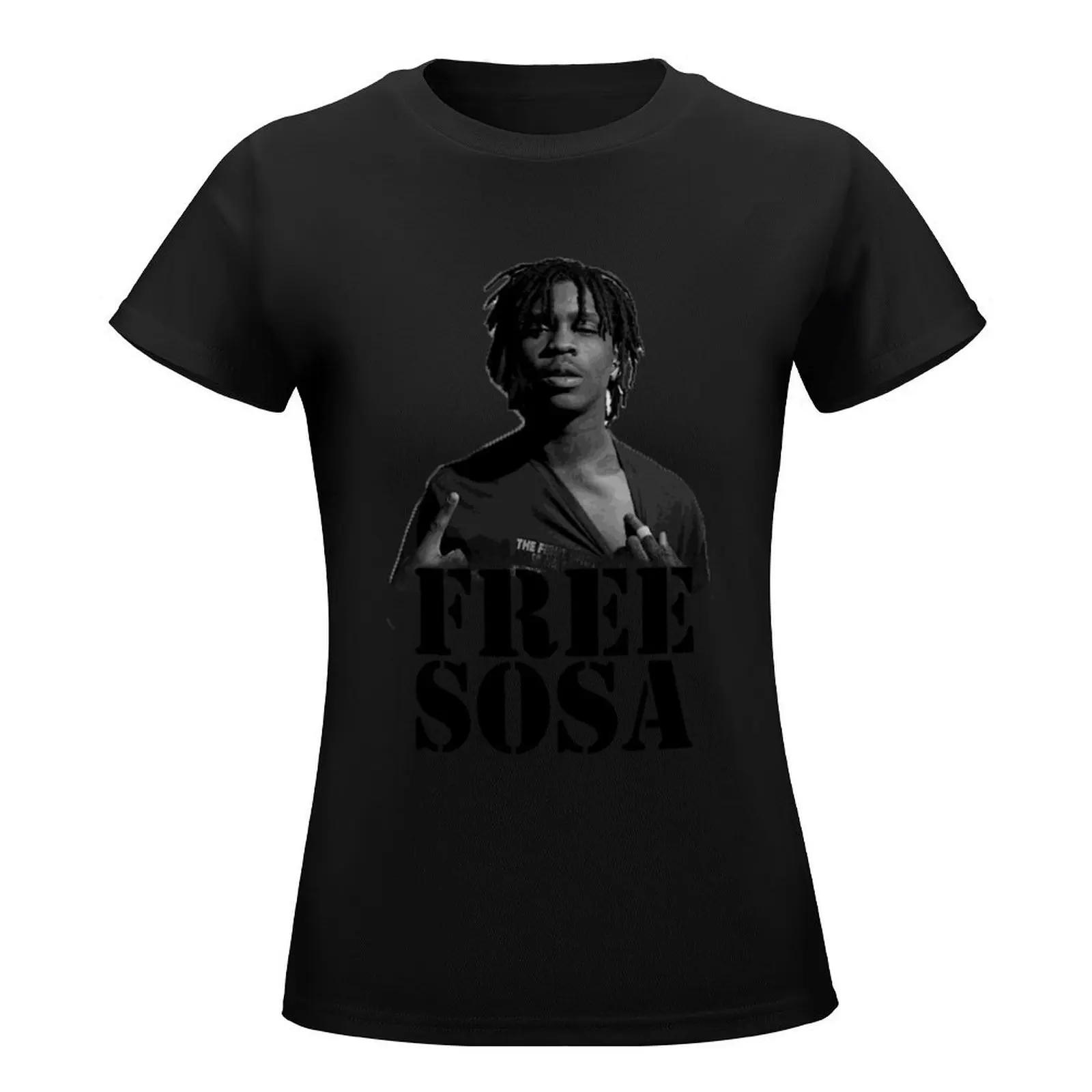 Free Sosa T-Shirt tops korean fashion aesthetic clothes Women's tee shirt