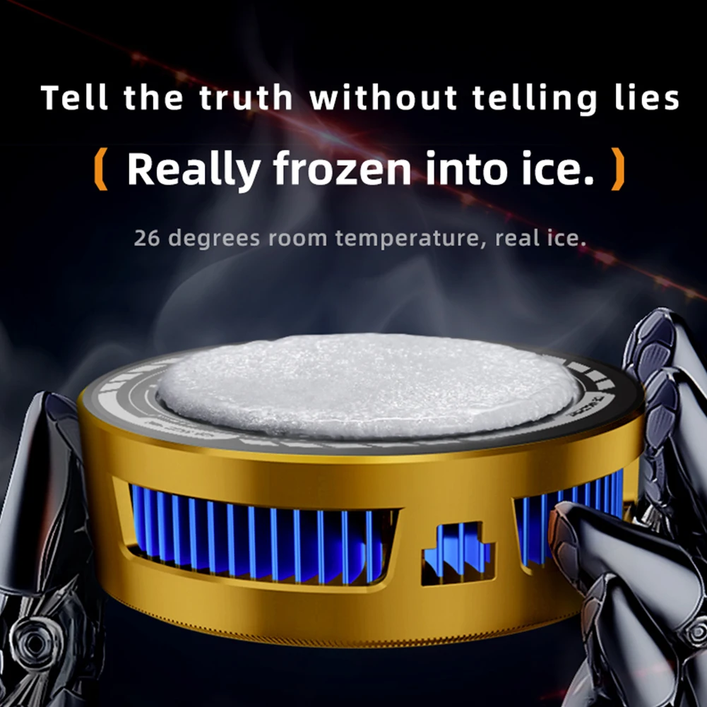 2 in 1 AL19 Magnetic/ Back-clip Mobile Phone Cooler Semiconductor Cooling Radiator 15W Mobile Phone Summer Cooler for PUBG Game