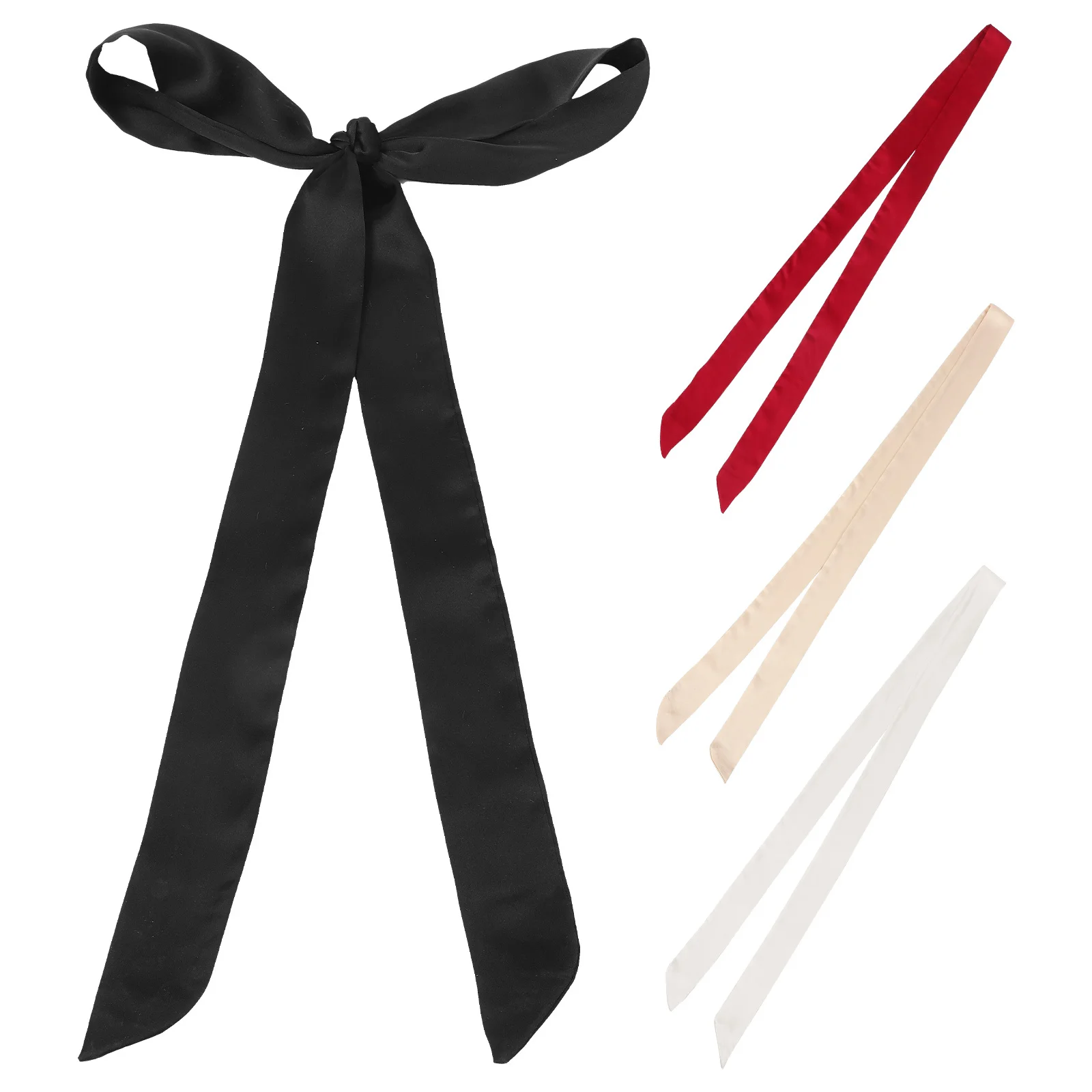 4 قطعة حزام وشاح الحرير الزفاف الخصر التعادل الشريط لفستان الزفاف رداء طويل القماش حزام المرأة أحزمة وشاح رسمي لفساتين