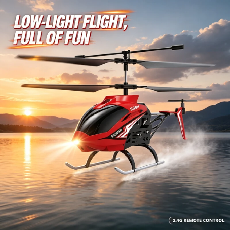 Syma S39h Crash Resistant Rc Helicopter Simulation Model Remote Control Plane Kids Indoor Flying Toy Gift For Boys Children