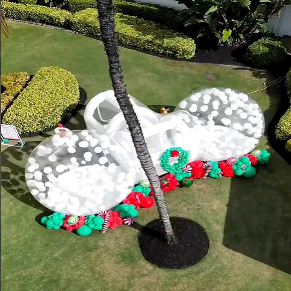 Maison à Bulles Gonflable avec Tramimmersion et Bulle Transparente, Maison Bretonne pour Enfants, ixIntérieure et Extérieure, Chambres Doubles