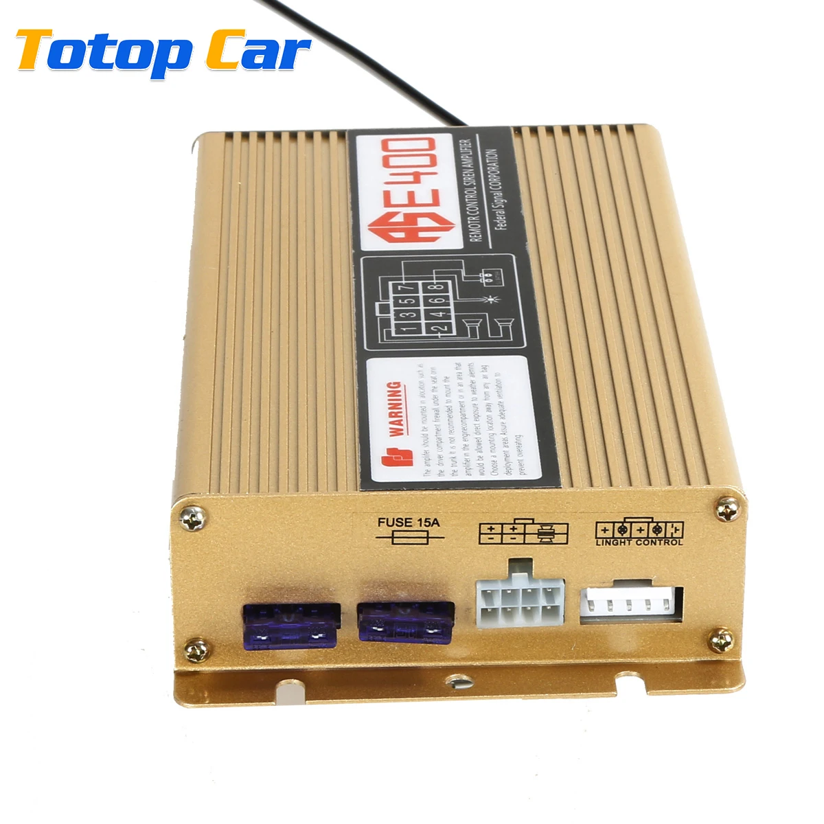 Alarma de advertencia de coche, bocina de sirena de policía, altavoz automático, DC 12V, con sistema de micrófono y Control remoto inalámbrico, 18