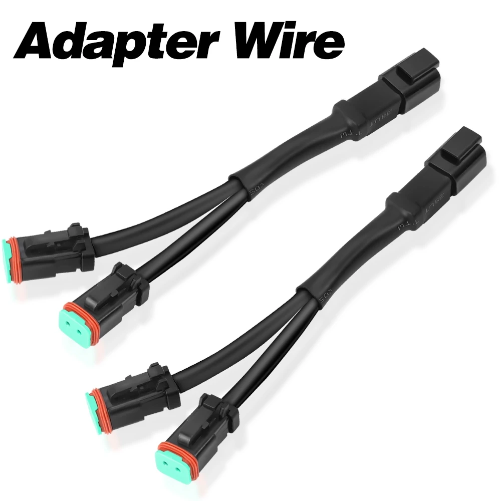 

Universal Wiring Harness Splitters Deutsch DT DTP Adapters Extension Kit Connectors for LED Pod Lights Offroad Light Bars 2PCS